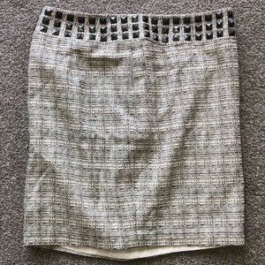 The Limited Collection Twill Skirt‎ Metal Accent